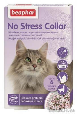 Ошейник для кошек Beaphar No Stress Collar Антистресс 35 см 9132311 фото