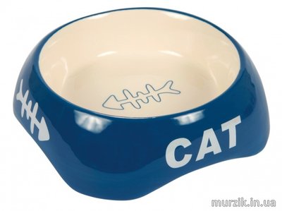 Миска керамическая "CAT" для котов 0,2л/13см 1470134 фото