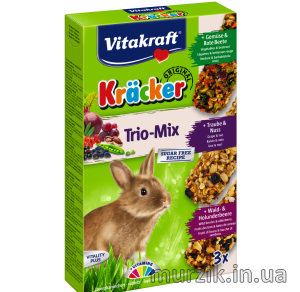 Крекер для кроликов с овощами,орехами и лесными ягодами Vitakraft (3 шт) 1438606 фото