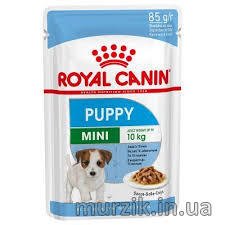 Влажный корм Royal Canin (Роял Канин) Mini Puppy а соусе для щенков мелких пород 85 г (12 шт) 9154608 фото