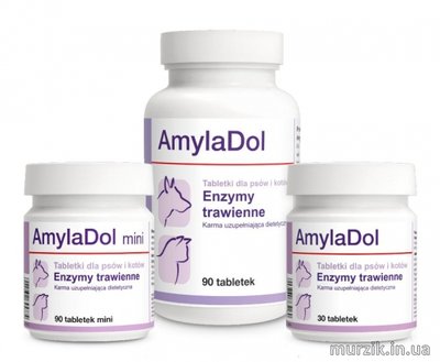 Витаминная добавка для собак и кошек Dolfos AmylaDol (Амиладол) 30 табл. 9108792 фото