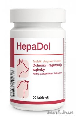 Витаминная добавка для собак и кошек Dolfos HepaDol (Гепадол) 60 табл. (1 табл./15 кг) 9108807 фото