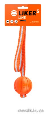 Игрушка для собак Мяч на веревке Лайкер Лайн (Liker Line) 5 см/35 см 6700417 фото