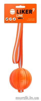 Игрушка для собак Мяч на веревке Лайкер Лайн (Liker Line) 7 см. 6700424 фото