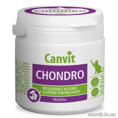 Витамины Canvit Chondro (Канвит Хондро) для кошек 100 г (100 табл.) 6233990 фото