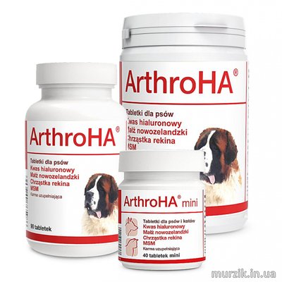 Витаминная добавка для собак средних и крупных пород Dolfos ArthroHA (АртроГК) 90 табл. (1 табл./20 кг) 9108899 фото