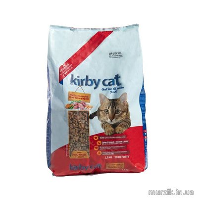 Сухой корм Kirby Cat для кошек, курица, индейка и овощи, 12 кг 101110 фото