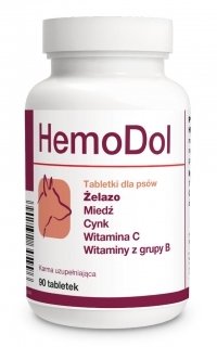 Витаминный комплекс для собак Dolfos HemoDol (ГемоДол) при дефиците железа 90 табл. 9109218 фото