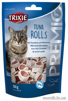 Лакомство для котов "PREMIO Tuna Rolls" тунцом и курицей, 50 г 5608409 фото