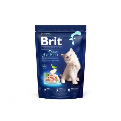 Сухий корм Brit Premium Cat by Nature Kitten для кошенят, з куркою, 1,5 кг 171858 фото