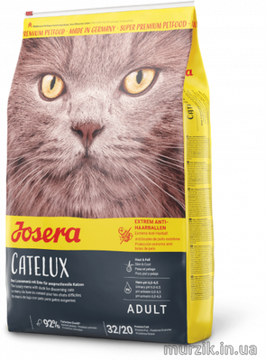 Корм Josera (Йозера) Кетлюкс (Catelux) для длинношерстных котов с уткой и картофелем 10 кг. 50005505 фото