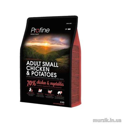 Сухий корм Profine Adult Small для дорослих собак дрібних порід, з куркою та картоплею, 2 кг 170537 фото