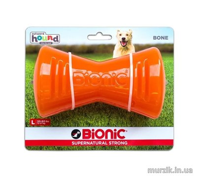 Игрушка для собак Bionic Bone (Бионик Опак Бон кость),большая оранжевая, 14,7 см 42364276 фото