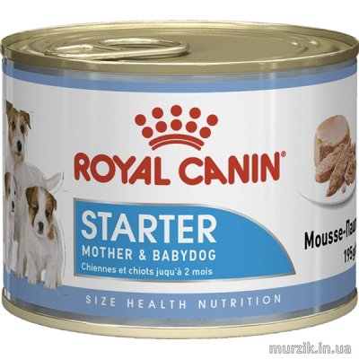 Влажный корм для кормящих собак и щенков с первых дней жизни Royal Canin (Роял Канин) Starter Mousse dog консерва 195 г./1 шт 1437760 фото