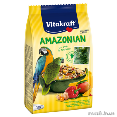 Корм для крупных амазонских попугаев Vitakraft &#171;Amazonian&#187; 750 г 32589788 фото