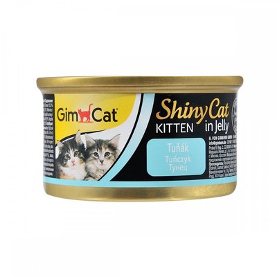 Влажный корм GimCat Shiny Kitten для котят, тунец, 70 г 413150 фото