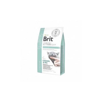 Сухой корм Brit GF VetDiet Cat Struvite для кошек, при мочекаменной болезни, с курицей и горохом, 2 кг 170954 фото