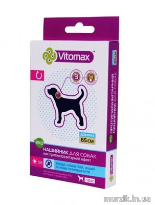 Ошейник против блох и клещей Vitomax Эко для собак средних и крупных пород 65 см 8916597 фото