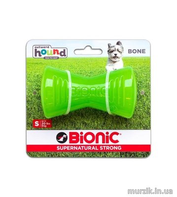 Игрушка для собак Bionic Bone (Бионик Опак Бон кость), малая зеленая, 9,4 см 42364288 фото
