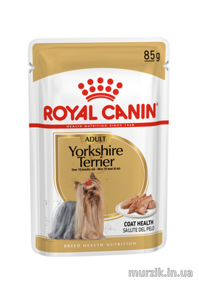 Влажный корм для собак породы йоркширский терьер Royal Canin Yorksire Adult консерва 85 г./12 шт 9131408 фото