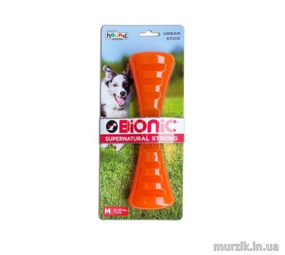 Игрушка для собак Bionic Opaque Stick (Бионик Опак Стик гантель), средняя оранжевая, 22 см 42364322 фото