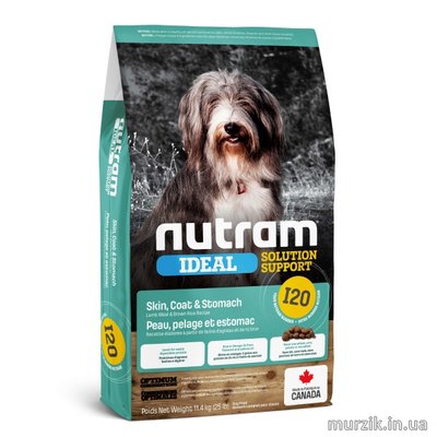 Сухой корм холистик класса для собак с чувствительной кожей, шерстью, желудком Nutram Ideal Solution Support Skin, Coat & Stomach 11,4 кг. 8564071 фото