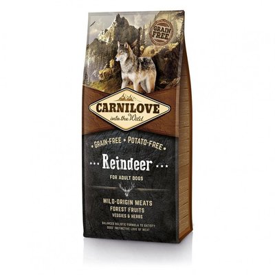 Сухий корм Carnilove Raindeer для дорослих собак всіх порід, оленина та кабан, 12 кг 150820 фото