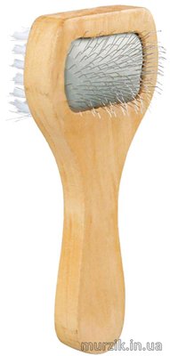 Щётка-пуходёрка Trixie деревянная двухсторонняя 6см /13 см 1454909 фото