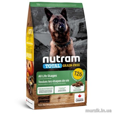 Сухой беззерновой корм для собак Nutram Total GF Lamb & Lentils с ягненком и бобами 2 кг. 8564074 фото