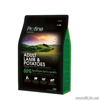 Сухий корм Profine Adult для дорослих собак всіх порід, з ягнятиною та картоплею, 3 кг 170550 фото