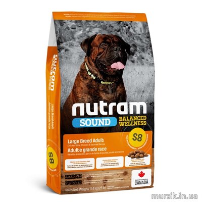 Сухой корм холистик класса для собак крупных пород Nutram Sound Balanced Wellness Large Breed Adult Dog 11,4 кг. 8564078 фото