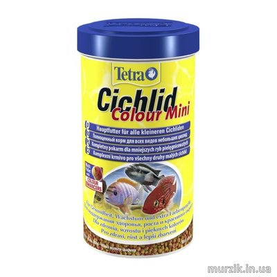 Корм Tetra Cichlid Colour Mini для всех цихлид 500ml 1471523 фото