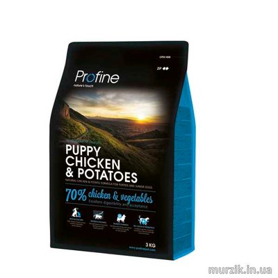 Сухий корм Profine Puppy для цуценят та юніорів всіх порід, з куркою та картоплею, 3 кг 170533 фото