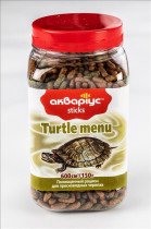 Корм для черепах Аквариус Turtle Menu - Sticks (Палочки) 150 г 41645875 фото